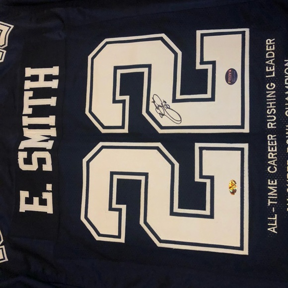 emmitt smith autographed jersey